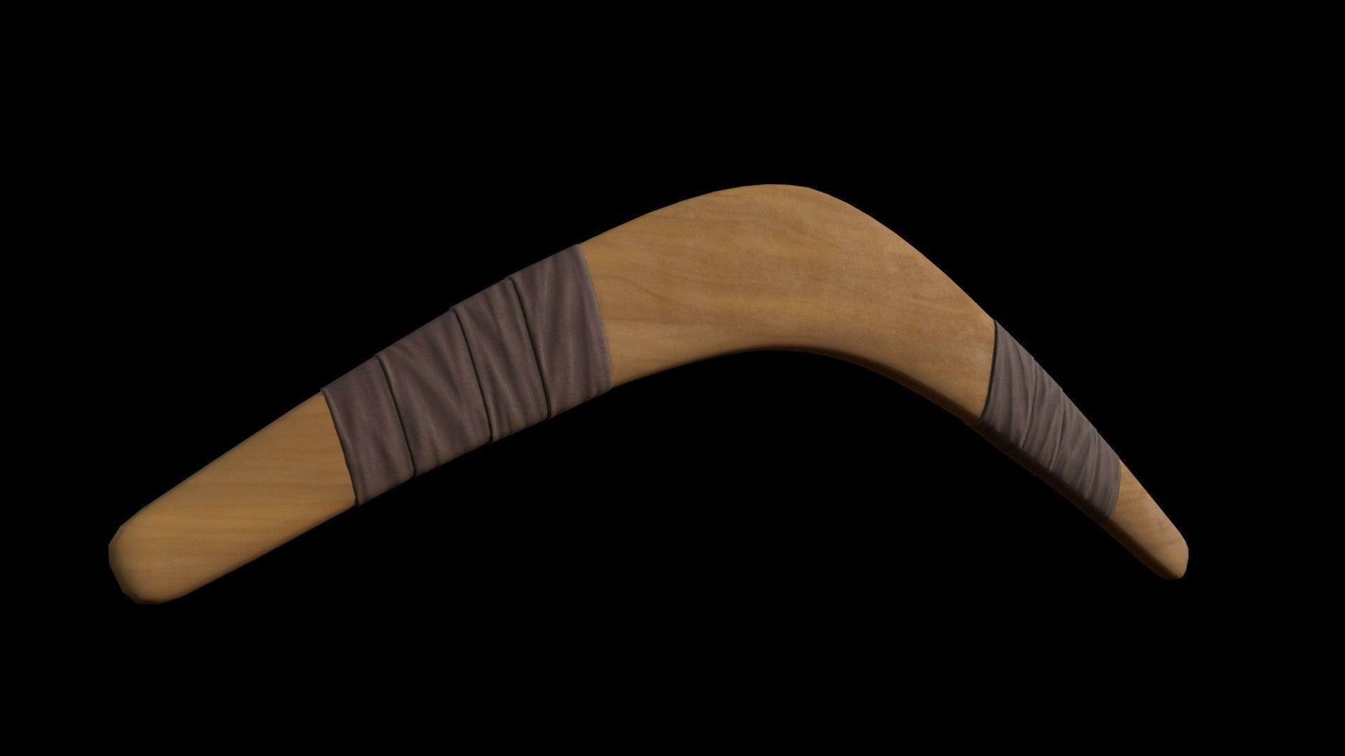  Boomerangs  throwing weapon Low-poly 3D model_8