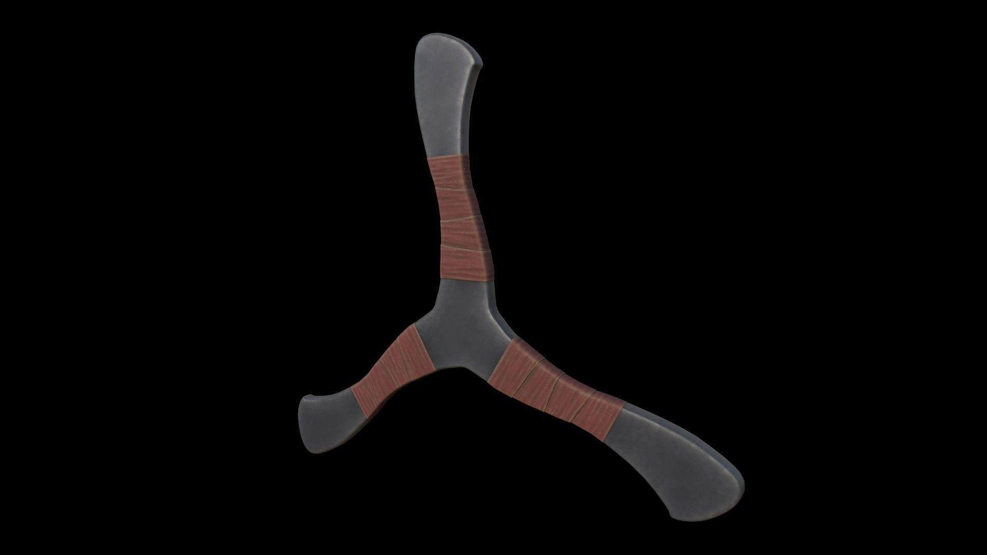  Boomerangs  throwing weapon Low-poly 3D model_1