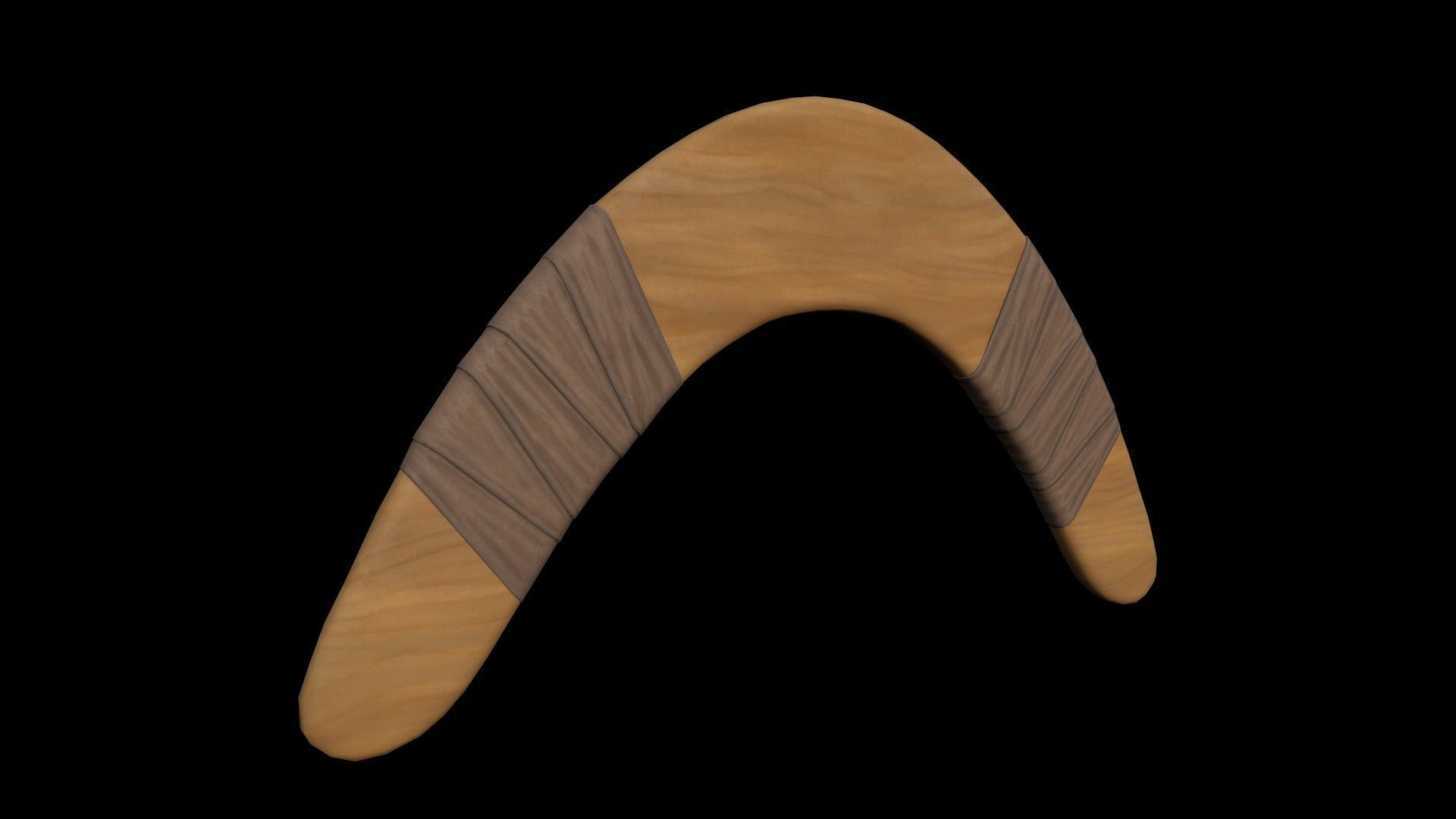  Boomerangs  throwing weapon Low-poly 3D model_12