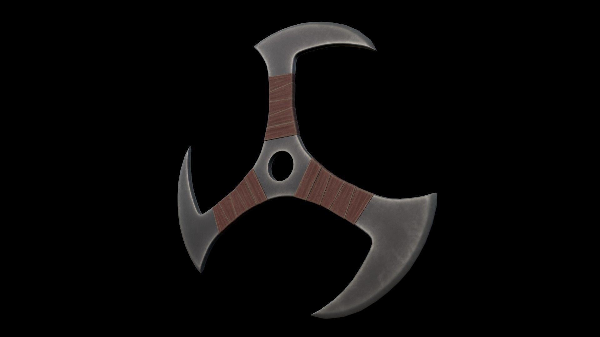  Boomerangs  throwing weapon Low-poly 3D model_14