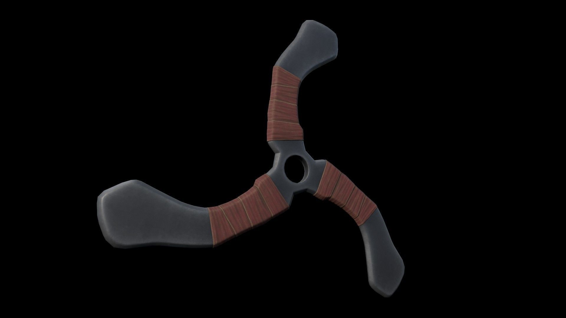  Boomerangs  throwing weapon Low-poly 3D model_18