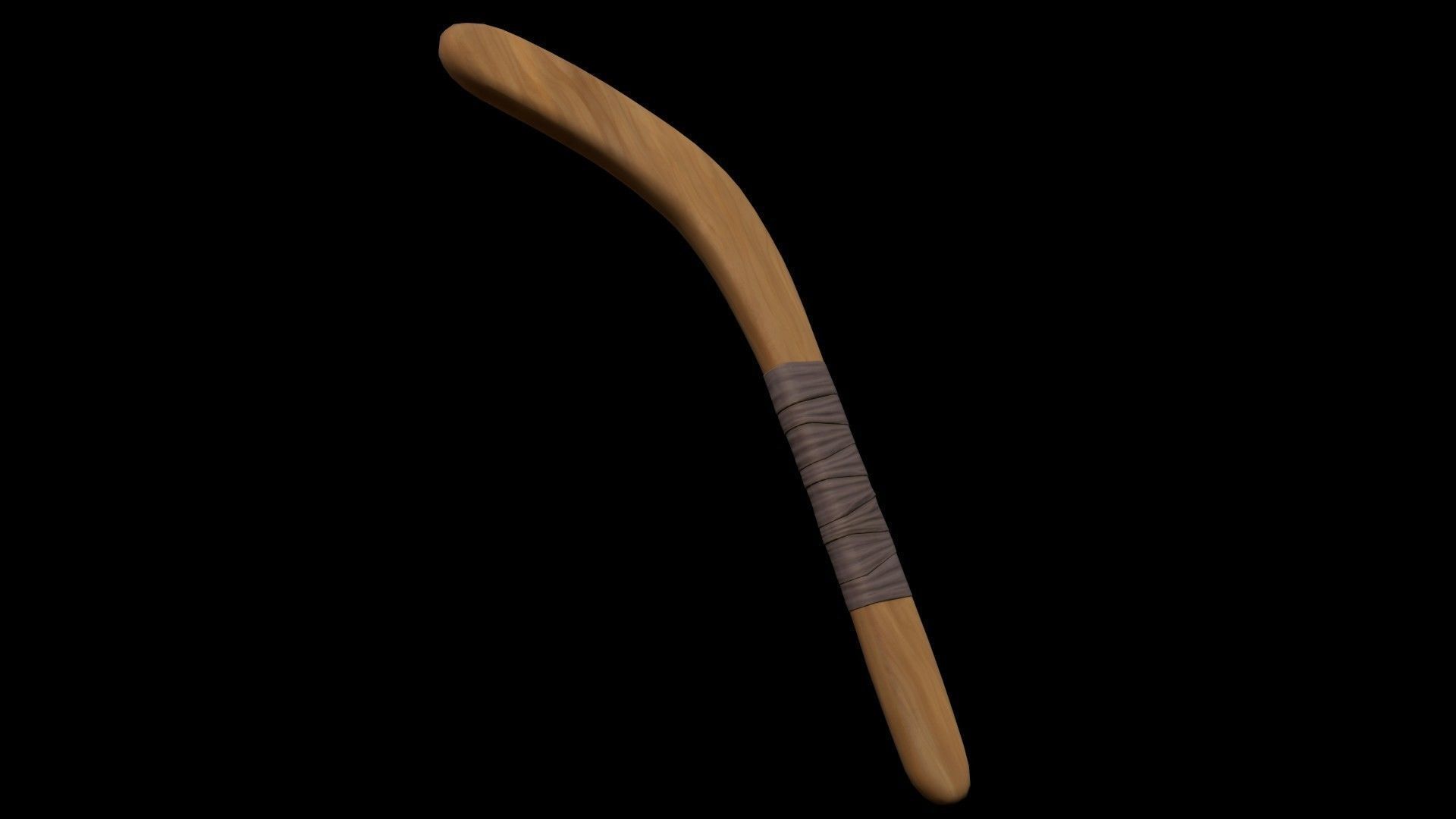  Boomerangs  throwing weapon Low-poly 3D model_3