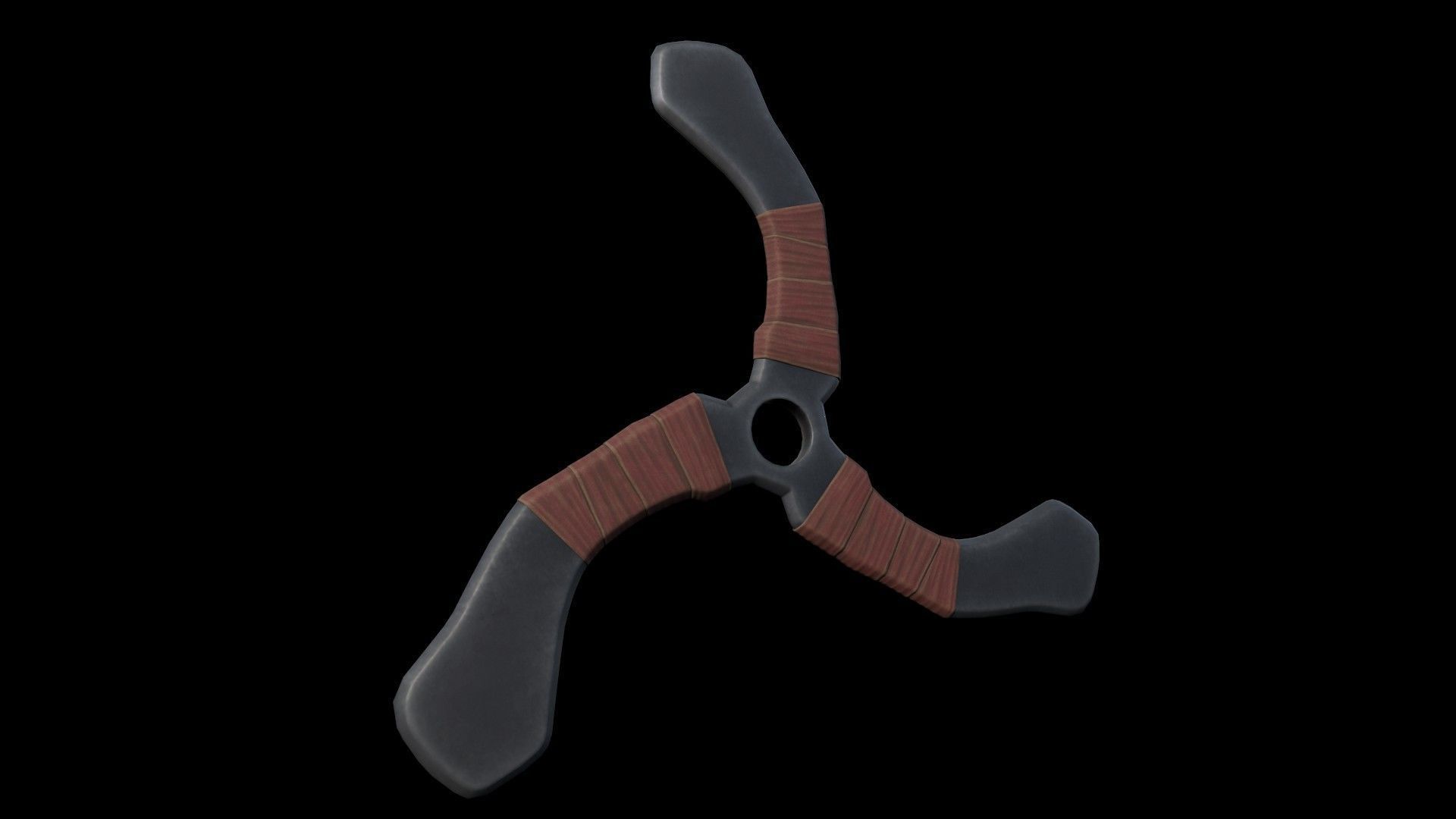  Boomerangs  throwing weapon Low-poly 3D model_17