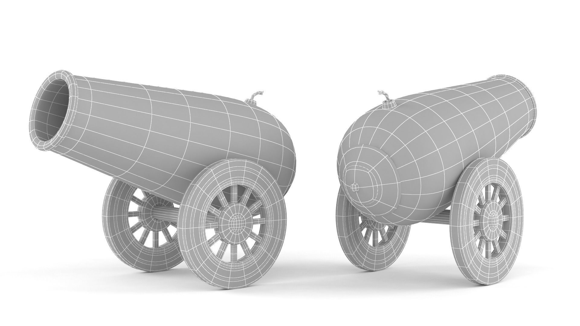 Circus Cannon 3D model_5