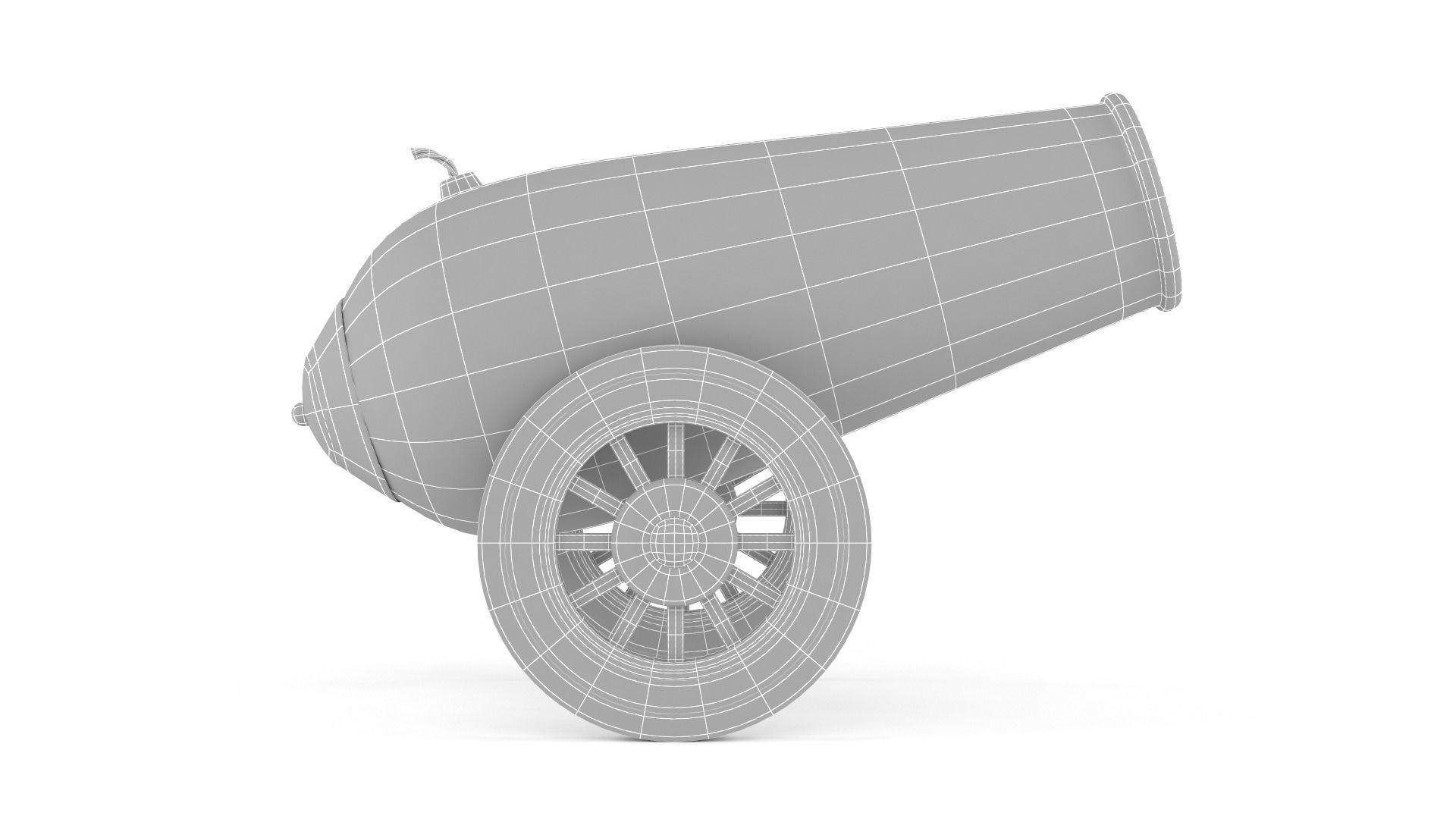 Circus Cannon 3D model_7