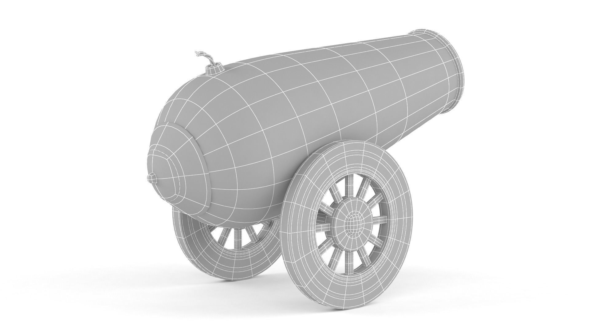 Circus Cannon 3D model_9