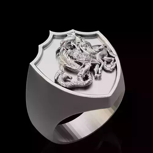 EPIC ring silver gold sterling printable jewelry 3D model
