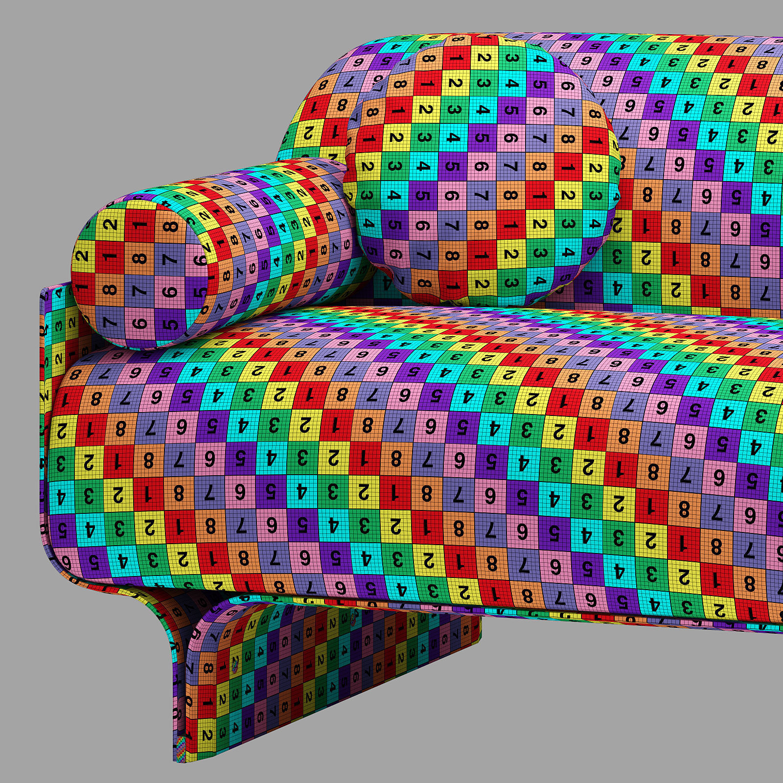 Gallotti and radice stami sofa small 3D model_8