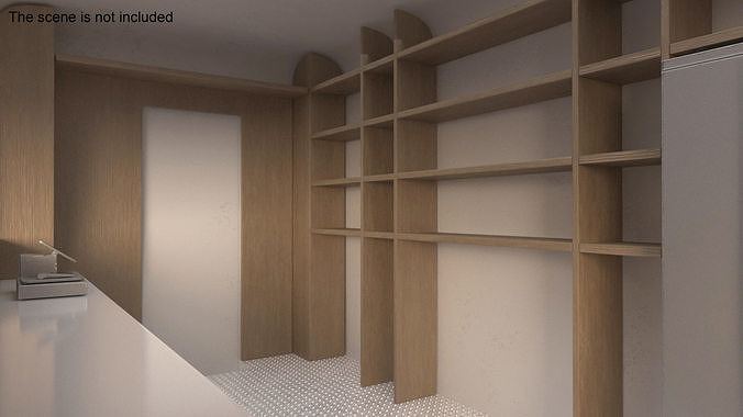 Mobile Food Concession Trailer White with Equipment 3D model 5