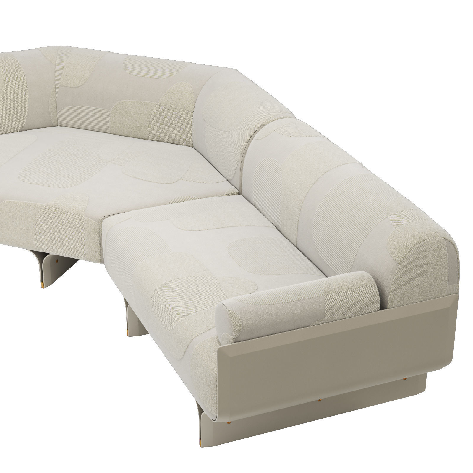 Gallotti and radice stami sofa plus composition 2 3D model_5