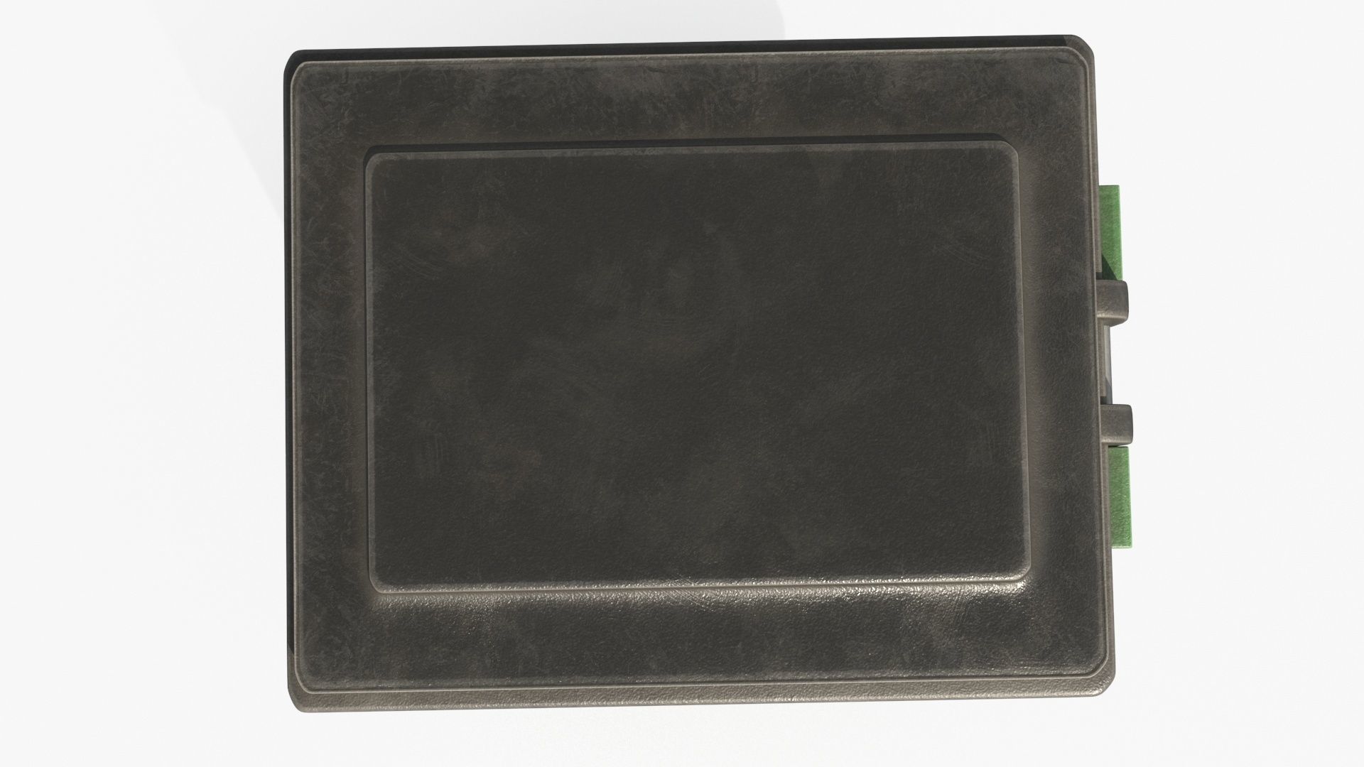 Plastic Trash Bin 2 COLORS Low-poly 3D model_5