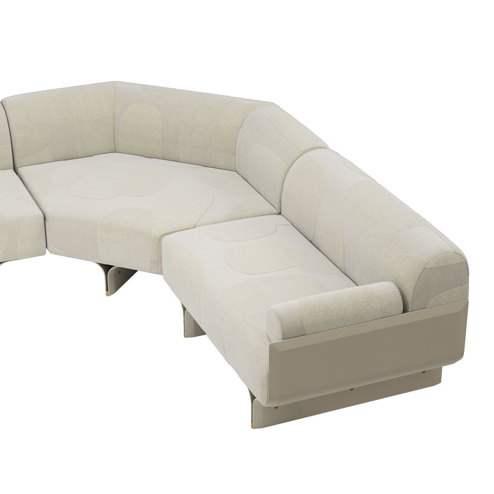 Gallotti and radice stami sofa plus composition 3 3D model_4