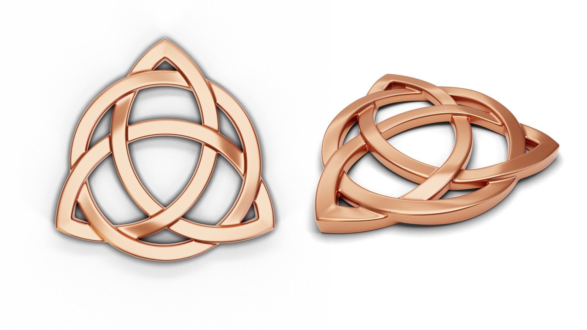Celtic Trinity Knot Pendant 3D print model_1