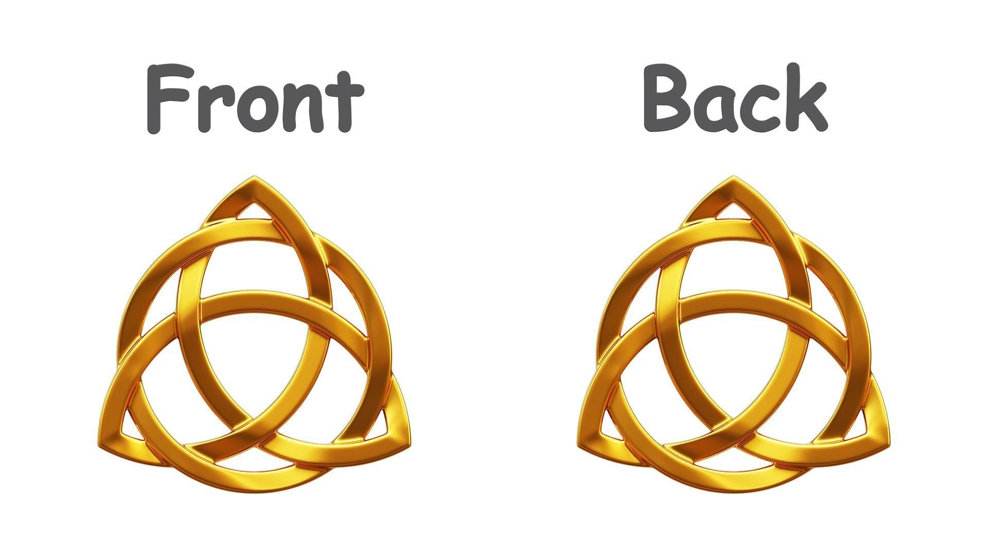 Celtic Trinity Knot Pendant 3D print model_3