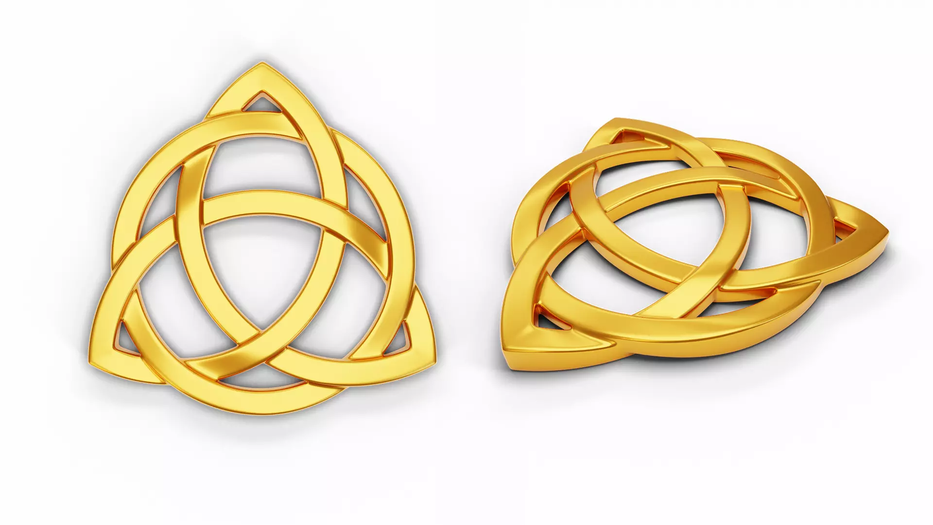 Celtic Trinity Knot Pendant 3D print model_0