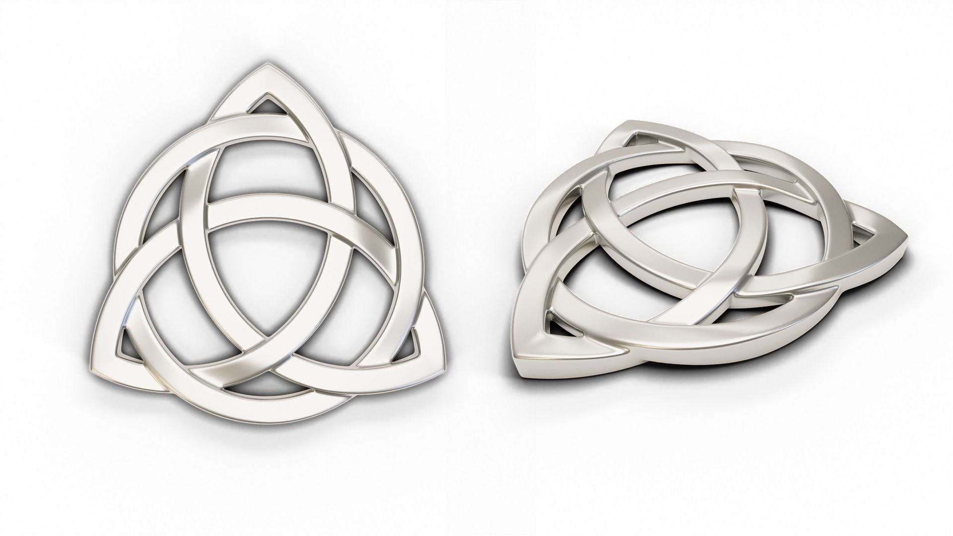 Celtic Trinity Knot Pendant 3D print model_2