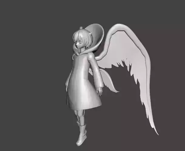 Four Archangels Sariel 3D Model