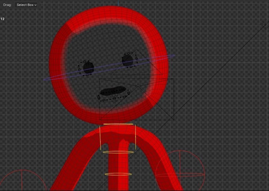 Stickman Character Tooned 3D 3D model_9