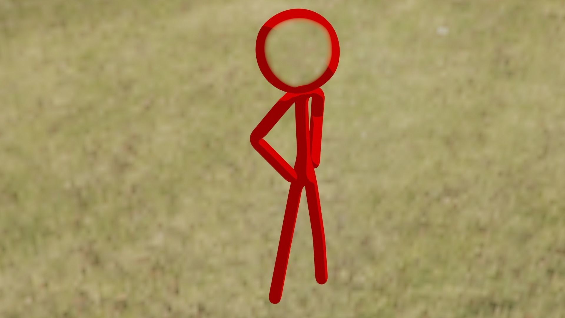Stickman Character Tooned 3D 3D model_6