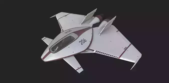 Sci Fi Rigged Spacecraft