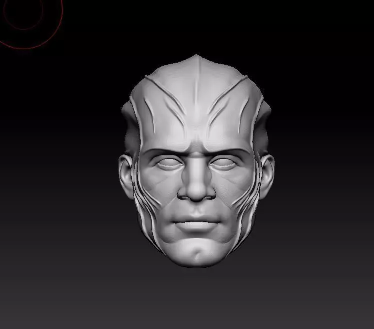 Martian Manhunter Movie Version Headsculpt for Action Figures 3D print model_0