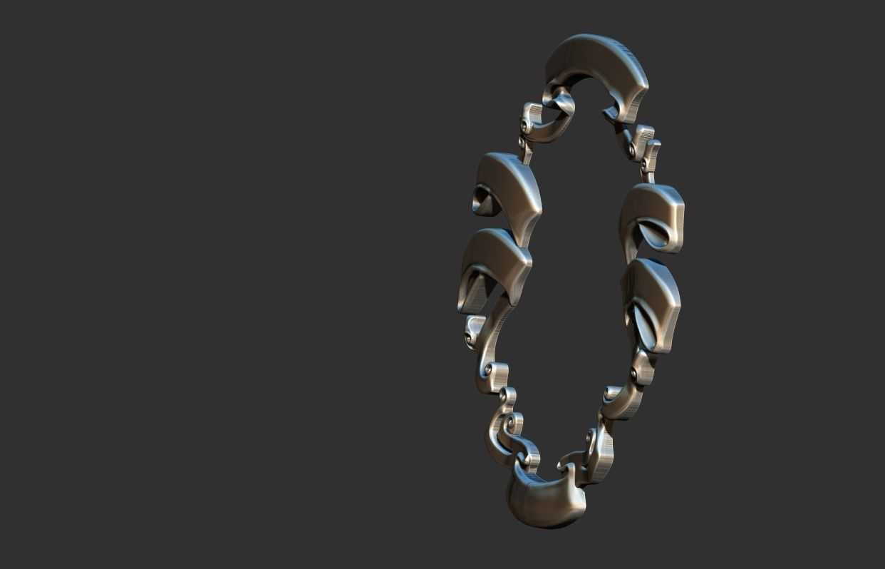 Heraldic Scroll - Crest - Coar of Arms 3D print model_6