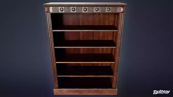 VICTORIAN - Bookshelf 01 - LOW POLY AND NANITE