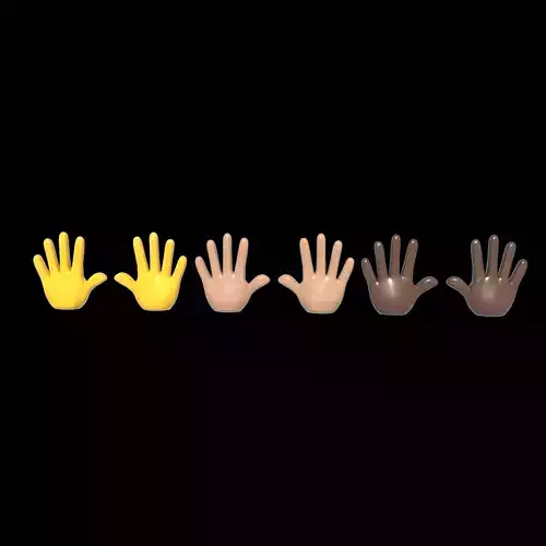 human hand 3D model