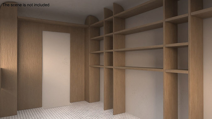 Mobile Food Trailer White Empty 3D model 5