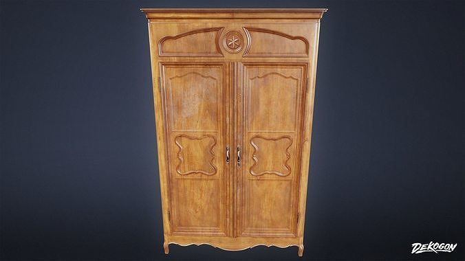 VICTORIAN - Cabinet Standing 03 - LOW POLY AND NANITE Low-poly 3D model