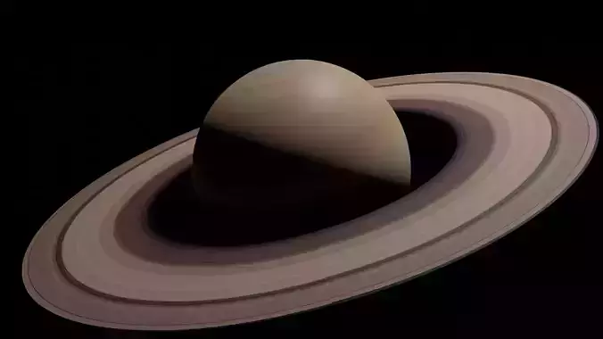 Majestic Saturn A 3D Exploration