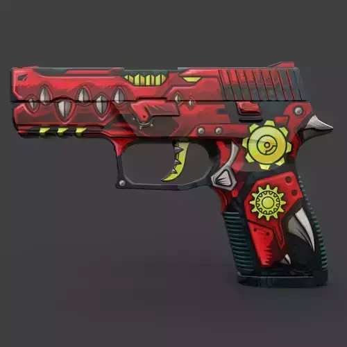 SIG Sauer P250 Low-poly 3D model