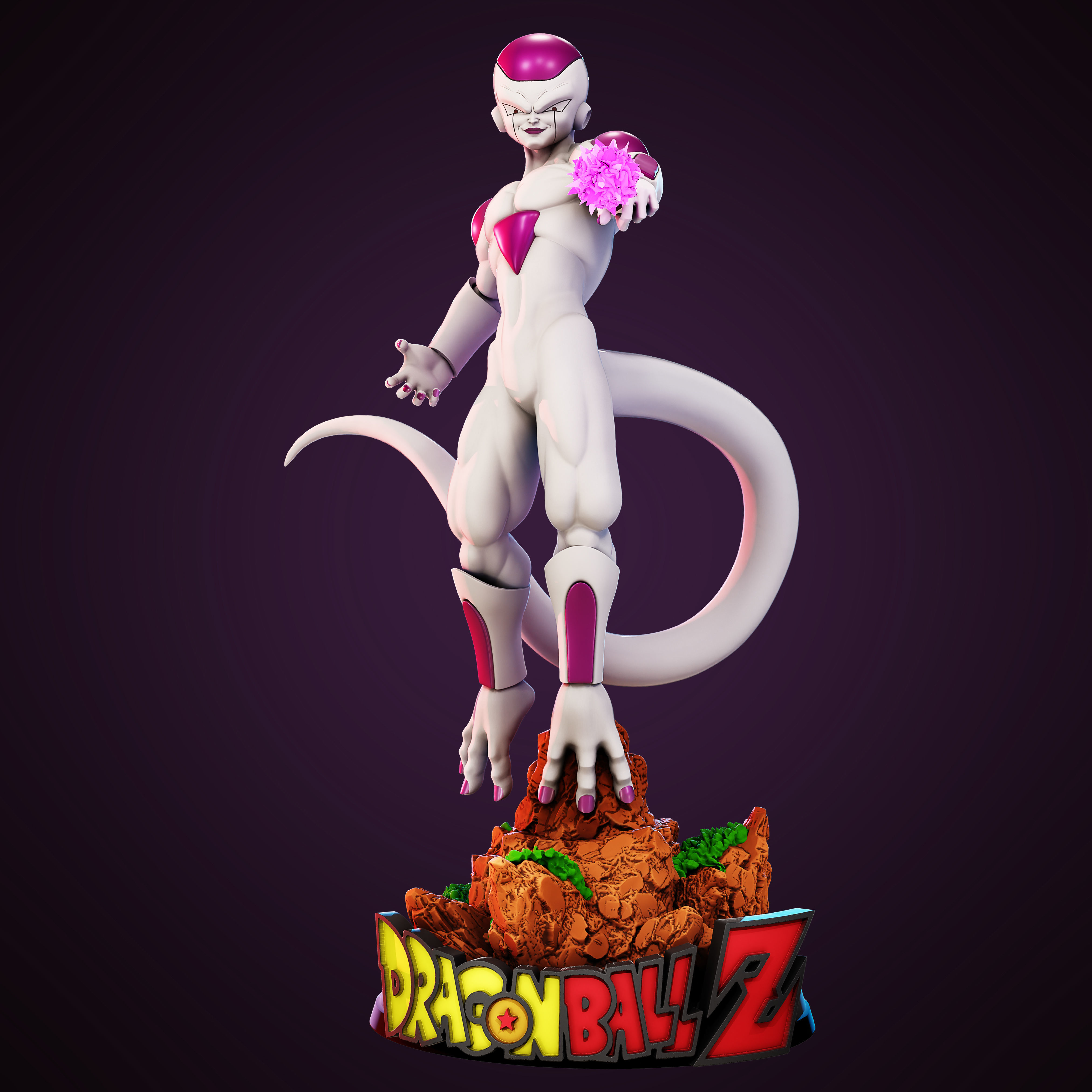 FRIEZA DRAGON BALL Z 3D STL READY TO PRINT 3D print model_1