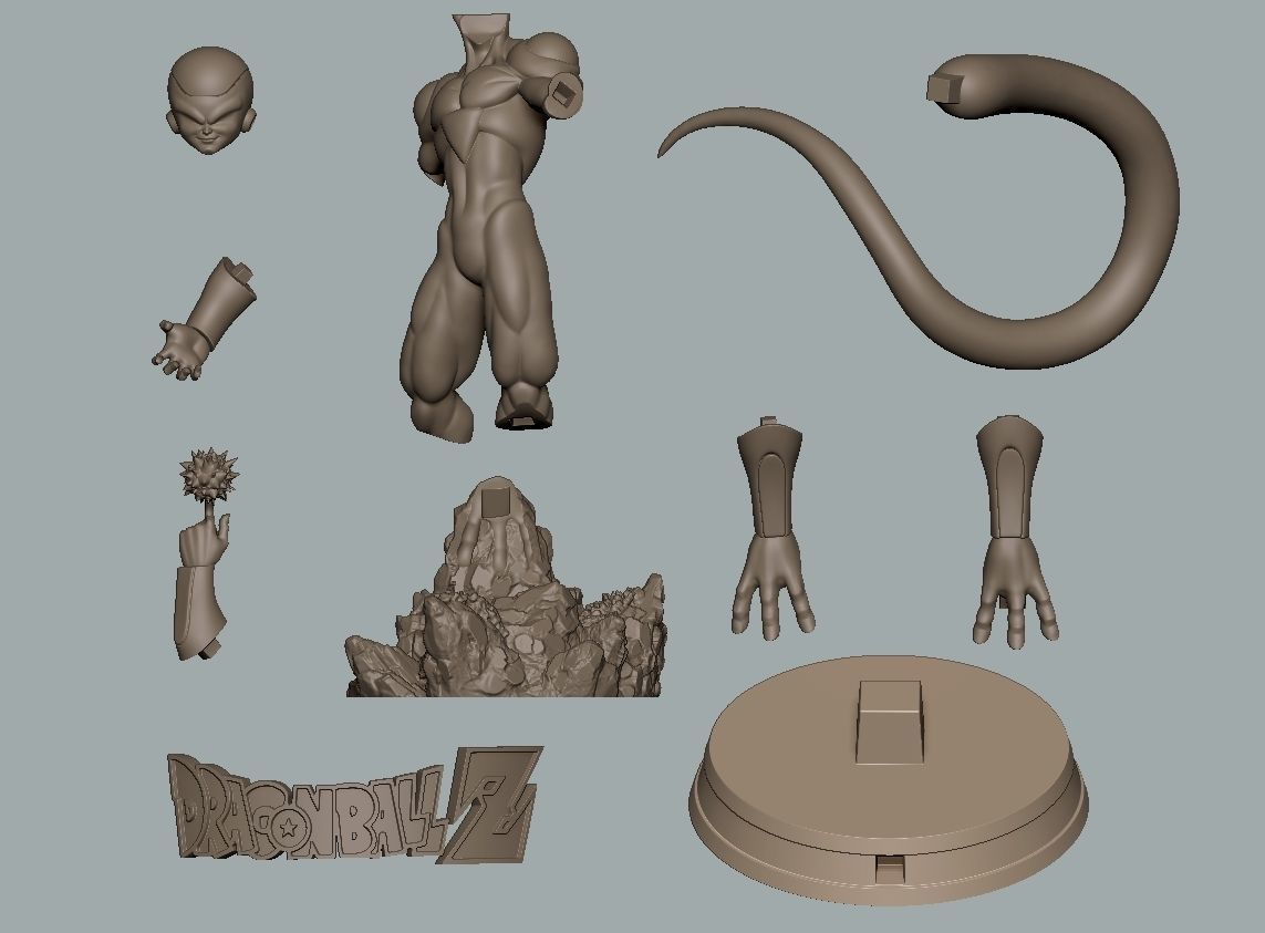 FRIEZA DRAGON BALL Z 3D STL READY TO PRINT 3D print model_8