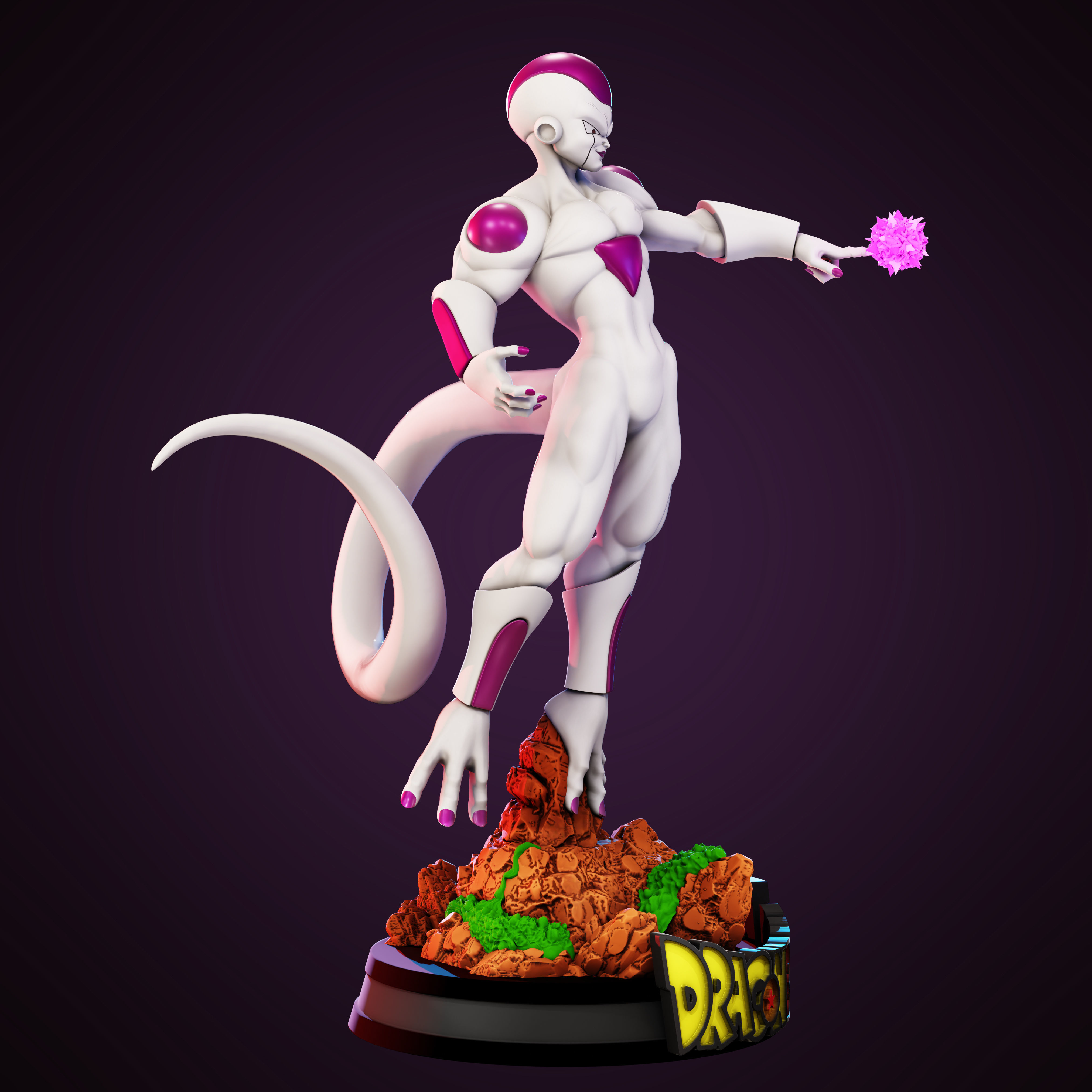 FRIEZA DRAGON BALL Z 3D STL READY TO PRINT 3D print model_3