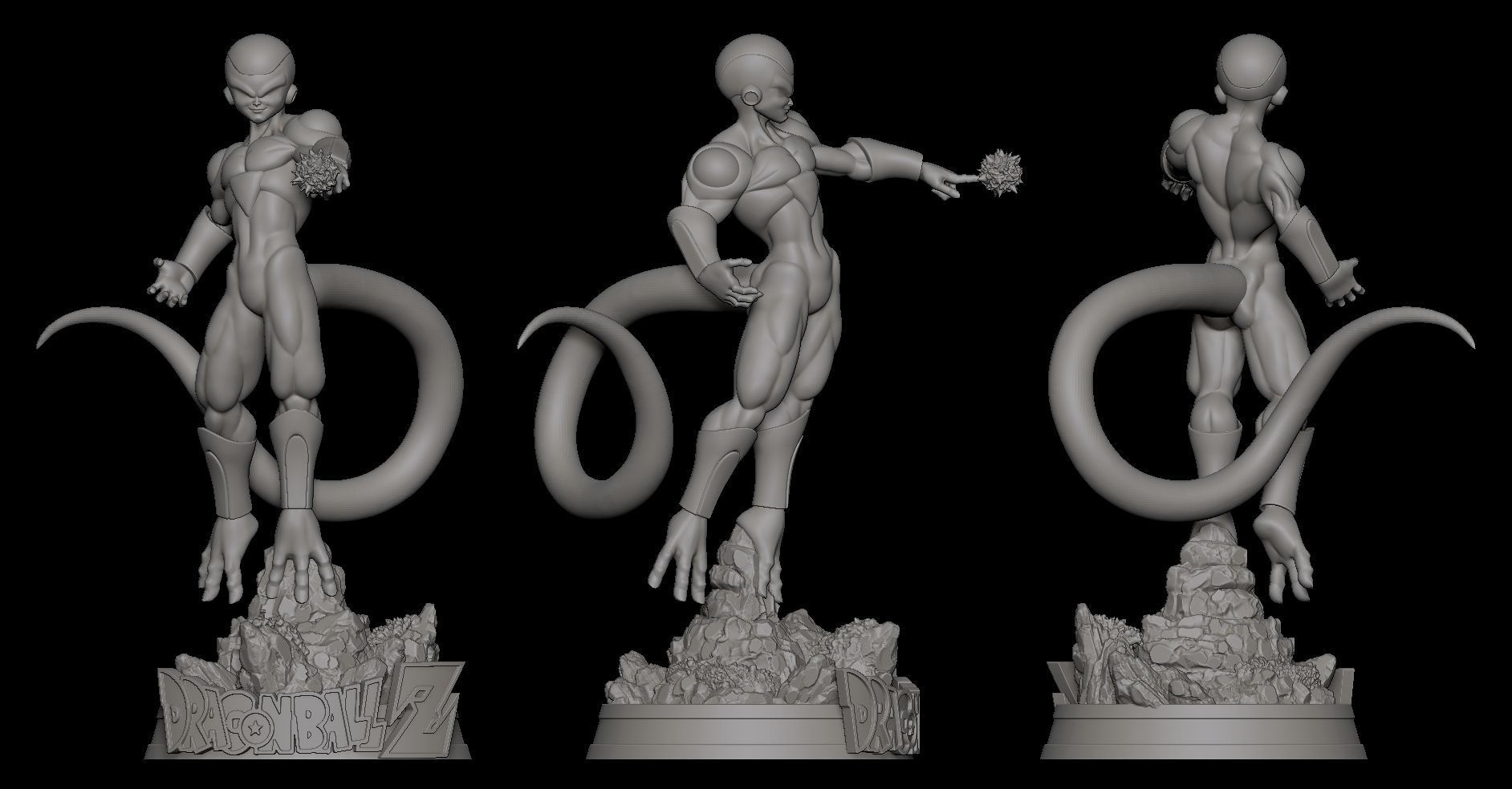 FRIEZA DRAGON BALL Z 3D STL READY TO PRINT 3D print model_6