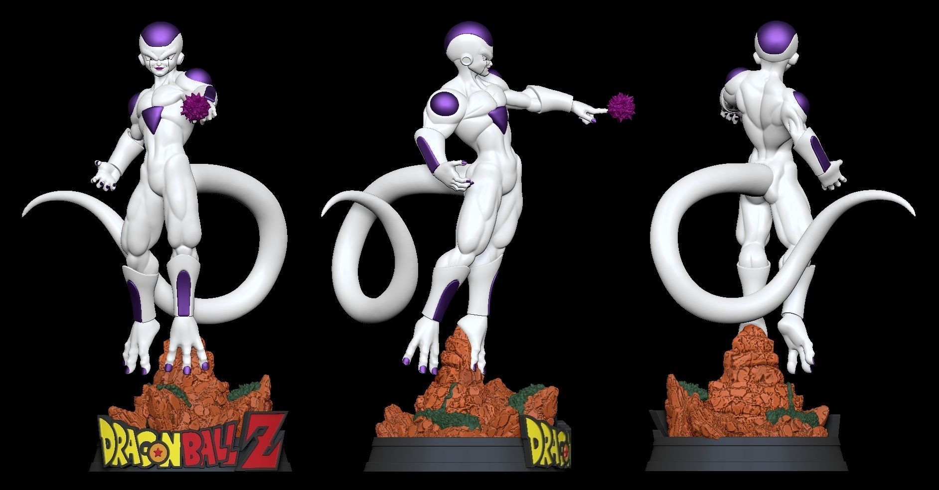 FRIEZA DRAGON BALL Z 3D STL READY TO PRINT 3D print model_7