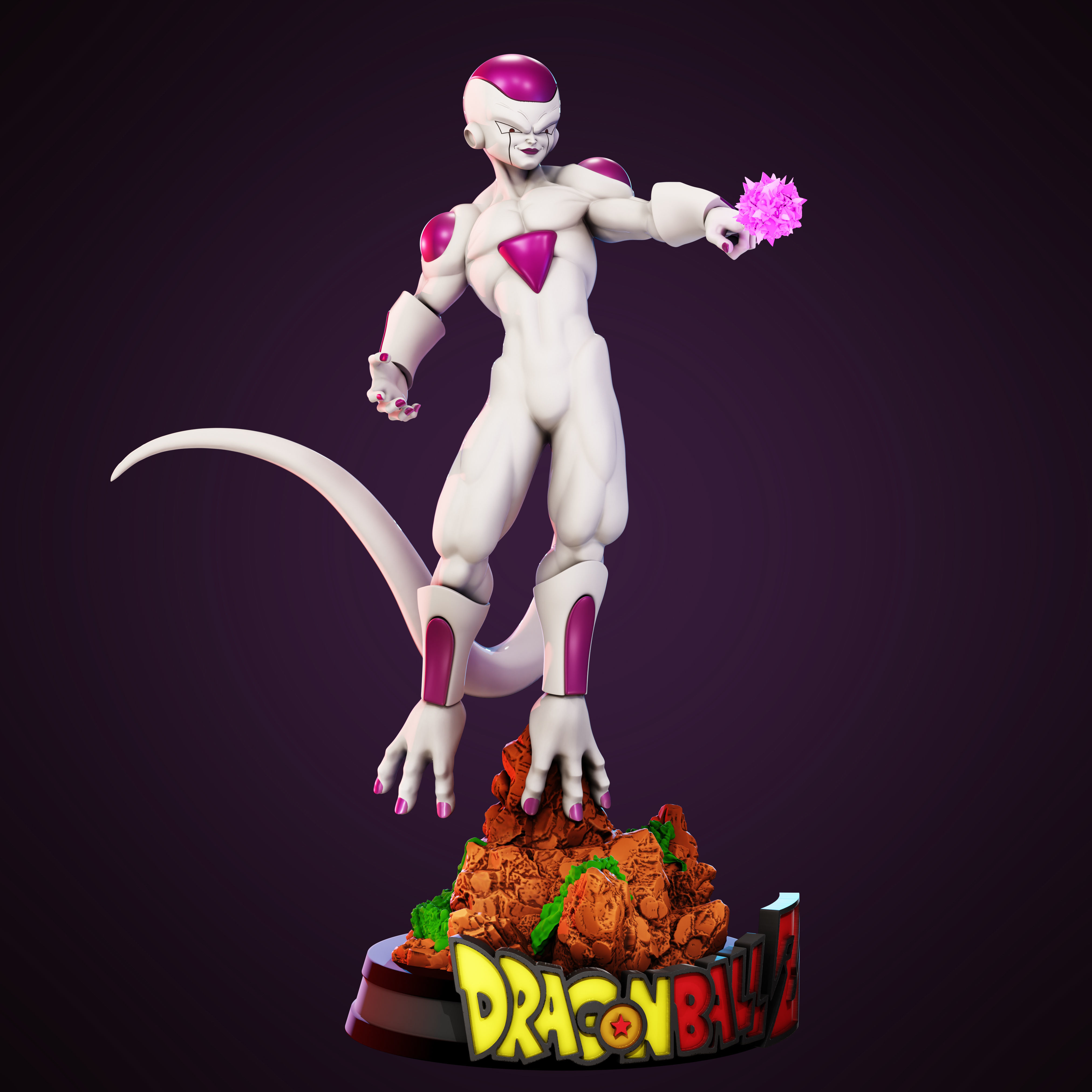 FRIEZA DRAGON BALL Z 3D STL READY TO PRINT 3D print model_2