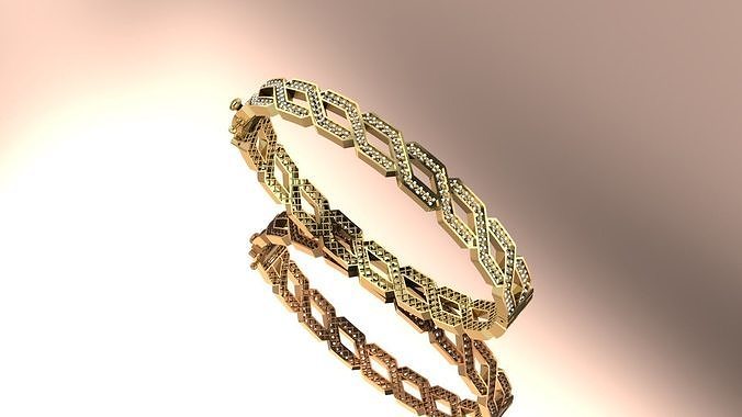 The elegant bracelet 3D print model
