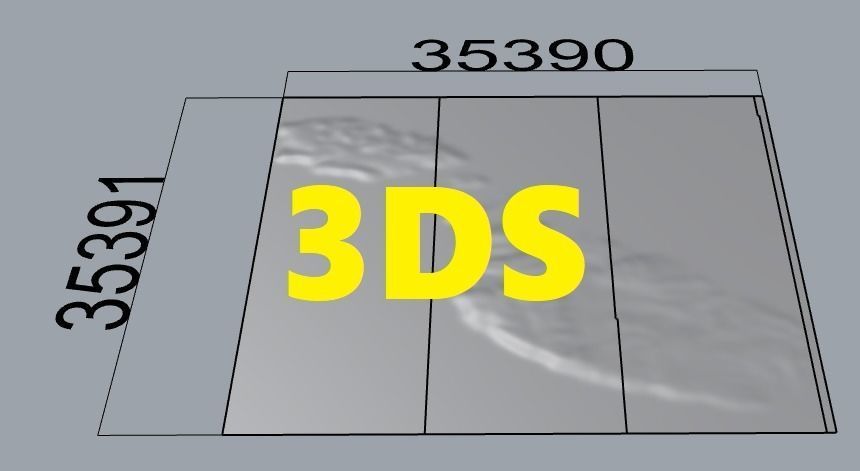 Malta terrain map 3D model_2