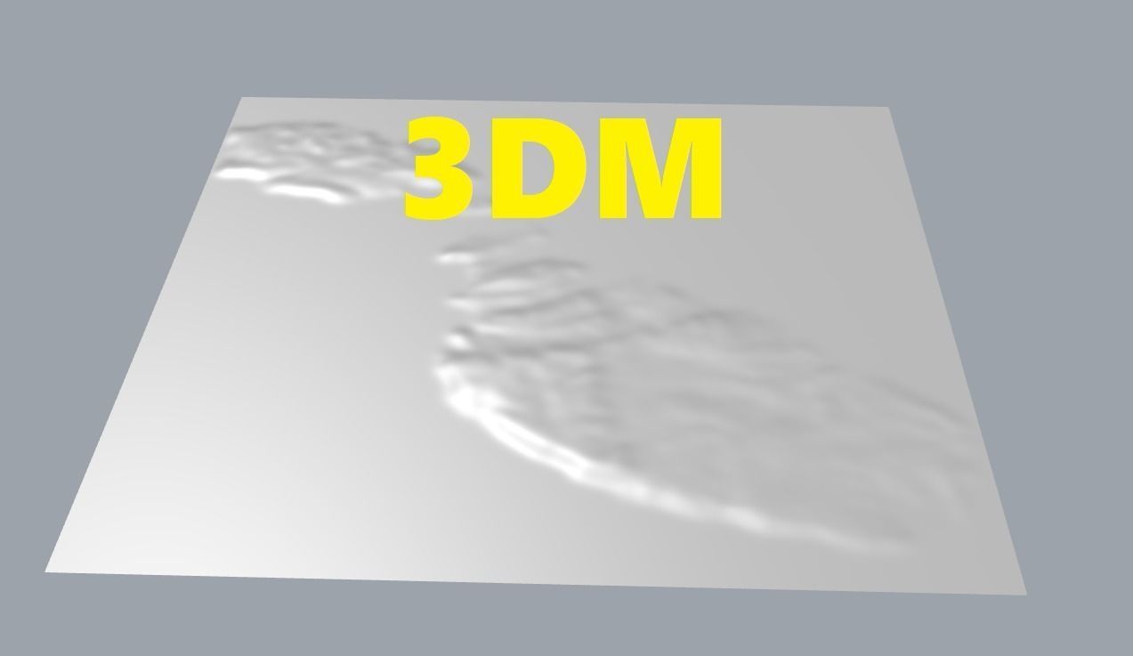 Malta terrain map 3D model_1