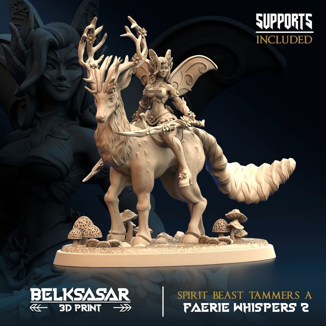Spirit Beast Tammers Nude Set x3 3D print model_3