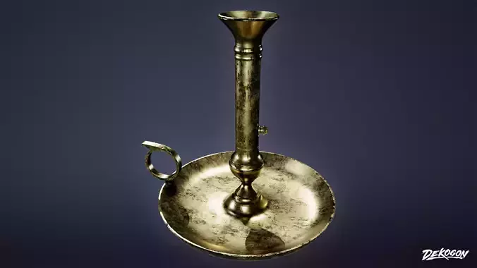VICTORIAN - Candleholder 01 - LOW POLY AND NANITE