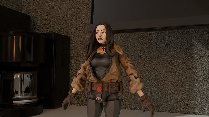 LIZ SHERMAN - HELLBOY ARTICULATED FIGURE 3D print model