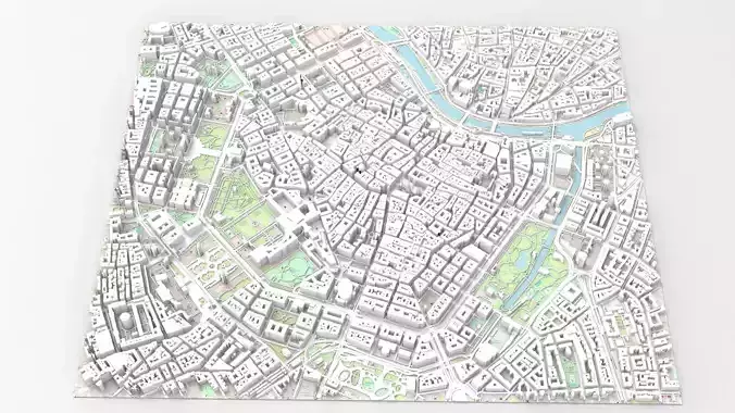 Cityscape Vienna Austria 3D model