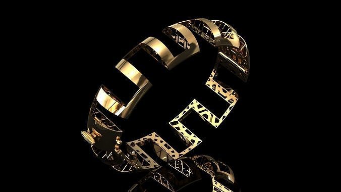 The elegant bracelet 3D print model