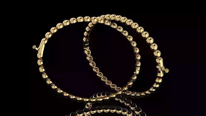 The elegant bracelet 3D print model