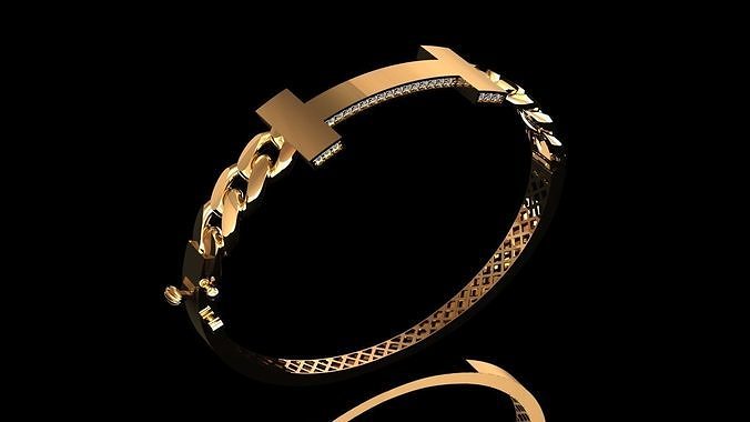 elegant bracelet model 3D print model