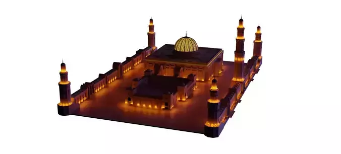 3D model of Sultan Qaboos Grand Mosque