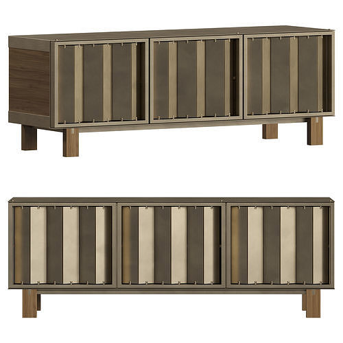 Louver Cabinet by JListon 3D model